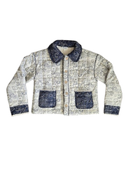 Bandana Blue Quilted Jacket| S-L