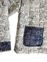 Bandana Blue Quilted Jacket| S-L