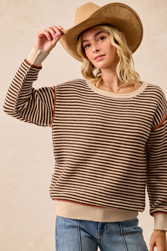 Harvest Stripe Knit Sweater | S-XL