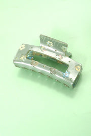 Luxe Daisy Rectangle Hair Claw Clip