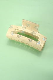 Luxe Daisy Rectangle Hair Claw Clip