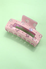 Luxe Daisy Rectangle Hair Claw Clip