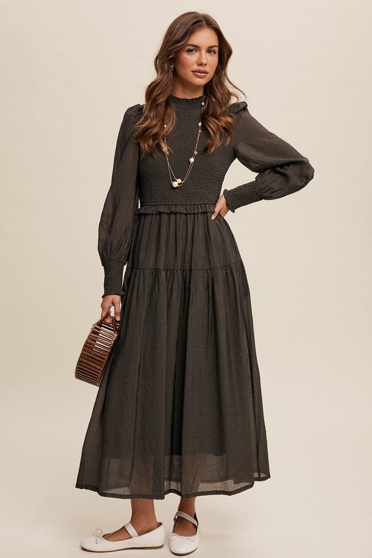 Charcoal Mae Maxi Dress | S-L