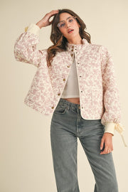 Pink & Ivory Quilted Jacket | S-L