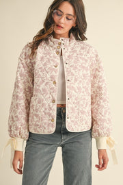 Pink & Ivory Quilted Jacket | S-L