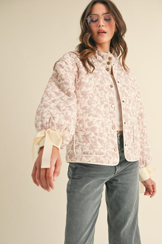 Pink & Ivory Quilted Jacket | S-L