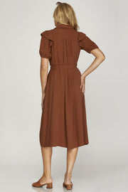 Cinnamon Spice Midi Dress | S-L