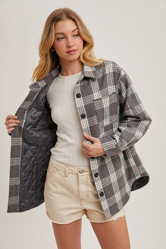 Gray Plaid Jacket | S-L