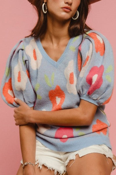 Blue Spring Sweater | S-XL