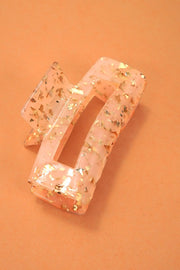 Glitter Jumbo Rectangle Hair Claw Clip