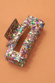 Glitter Jumbo Rectangle Hair Claw Clip