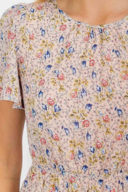Peach Floral Hi Lo Maxi Dress | S-L