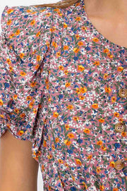 Lucy Mauve Floral Maxi Dress | S-L