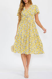 Eliza Floral Midi Dress | S-L