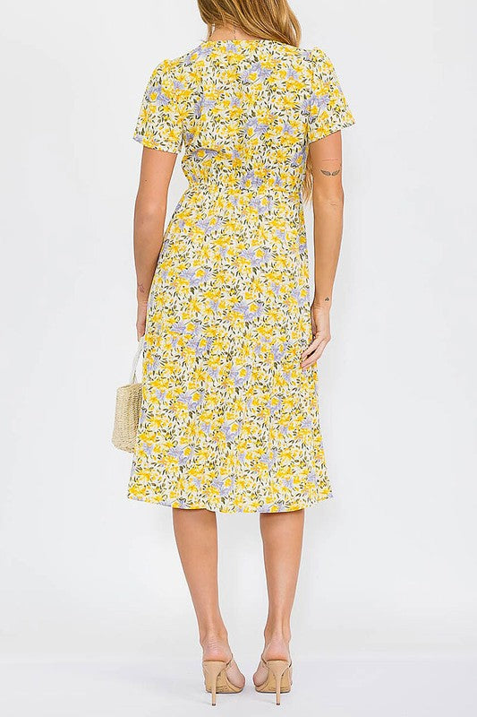 Eliza Floral Midi Dress | S-L