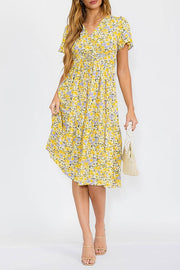 Eliza Floral Midi Dress | S-L