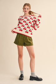 Cozy Cherry Sweater | S-L