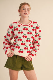Cozy Cherry Sweater | S-L