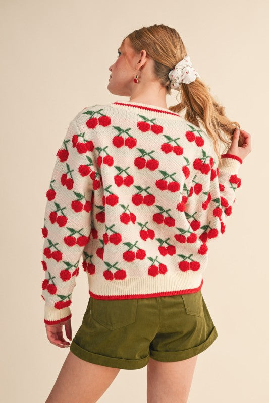 Cozy Cherry Sweater | S-L