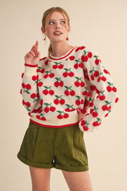 Cozy Cherry Sweater | S-L