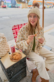 Ivory Marigold Floral Jacket | S-L