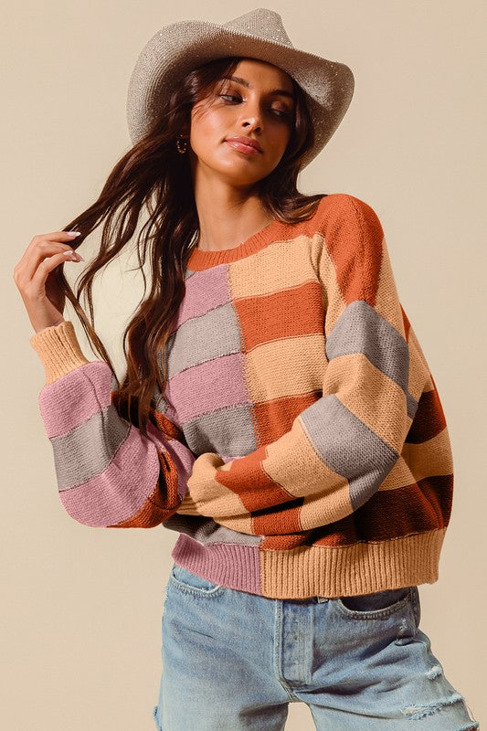 Millie Block Sweater | S-XL