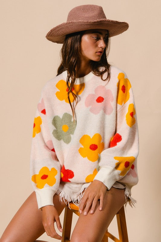 Daisy Flower Sweater | S-XL