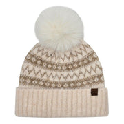 Ja Fair Isle Chevron Pom C.C® Beanie | 4 COLORS