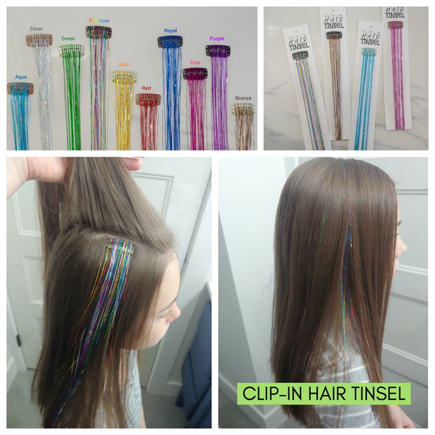 Reusable Clip-in Hair Tinsel | SET OF 3