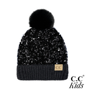 KID Sequin C.C® Pom Beanie | 3 COLORS