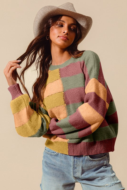 Ollie Block Sweater | S-XL