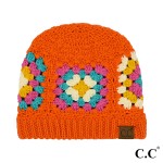 Bright Granny Square Crochet C.C® Beanie | 3 COLORS