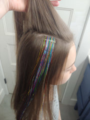 Clip-In Hair Tinsel Extension (Single)